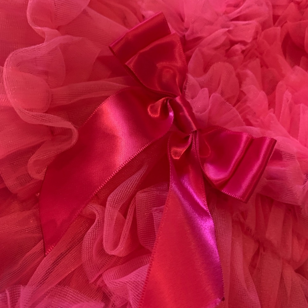 Pink Ruffled Tulle Dress - Picture 6 of 6